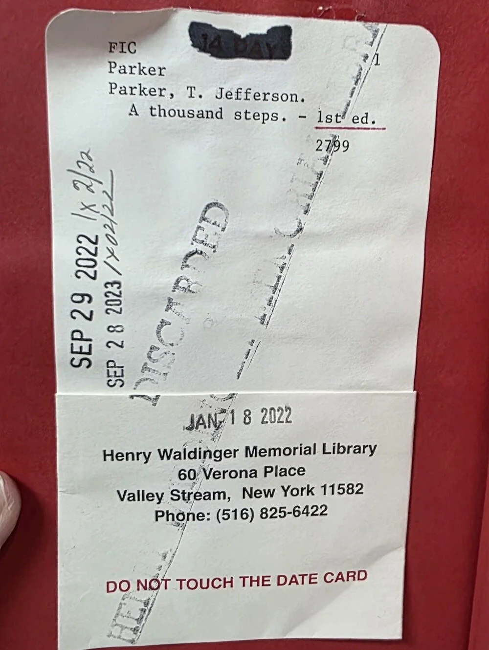 A Thousand Steps By T. Jefferson Parker